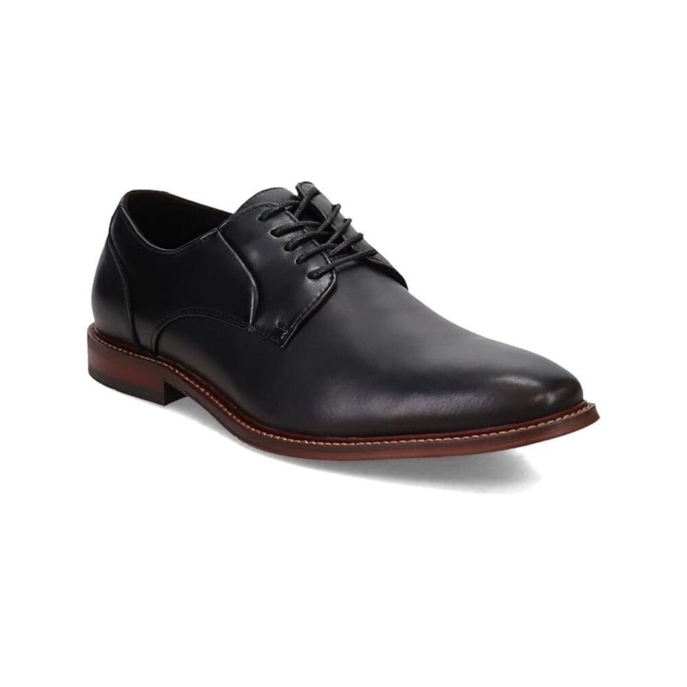 PERRY ELLIS 13W GOTHEMBURE WIDE Black Brown Soles Dress Lace Up Oxford Shoes